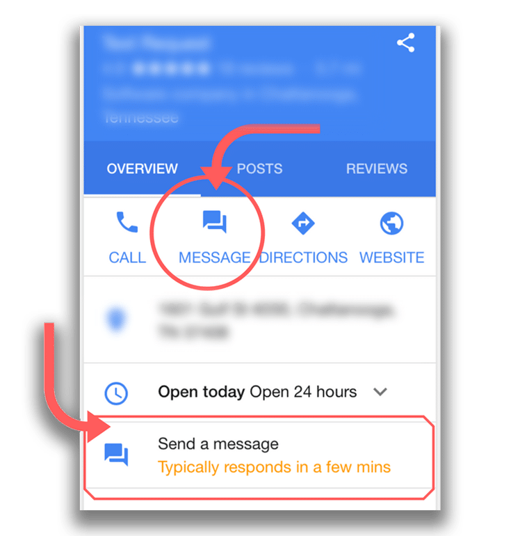 Google My Business integration dashboard