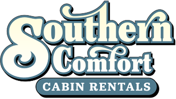 Southern comfort cabin rentals logo.